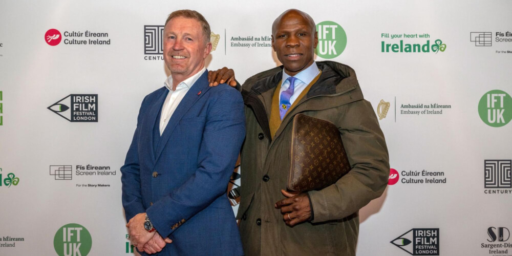 Steve Collins and Chris Eubank at the Irish Film Festival London