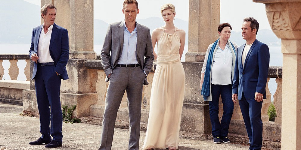 Lead cast members of the Night Manager in luxury setting