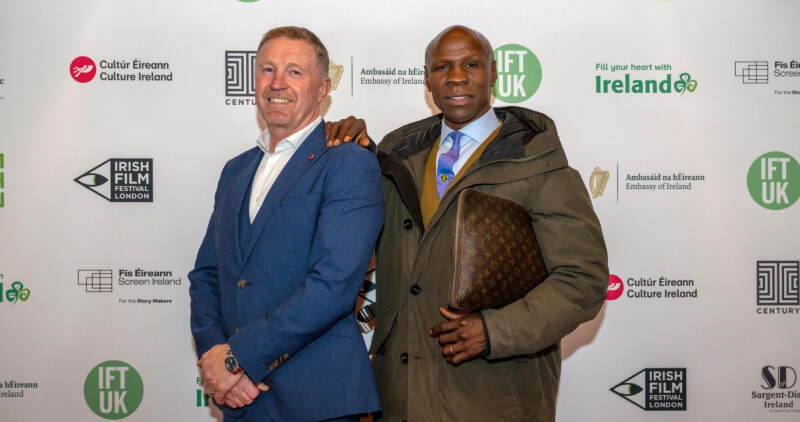 Steve Collins and Chris Eubank at the Irish Film Festival London