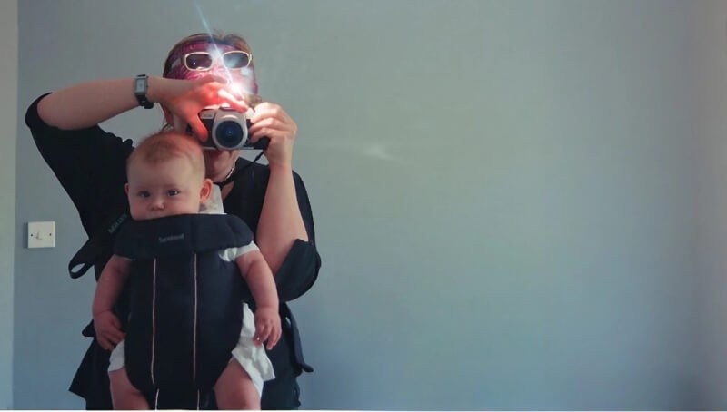 Director Victoria Mapplebeck filming her son, Jim Mapplebeck