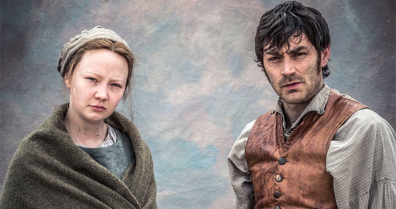 Lead actors Kerrie Hayes and Matthew McNulty dressed in costume
